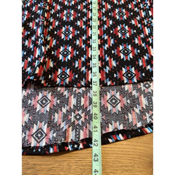 LuLaRoe Carly Hi-Lo Dress Colorful Geometric Pattern Size XS Loungewear NWT - Picture 3 of 13